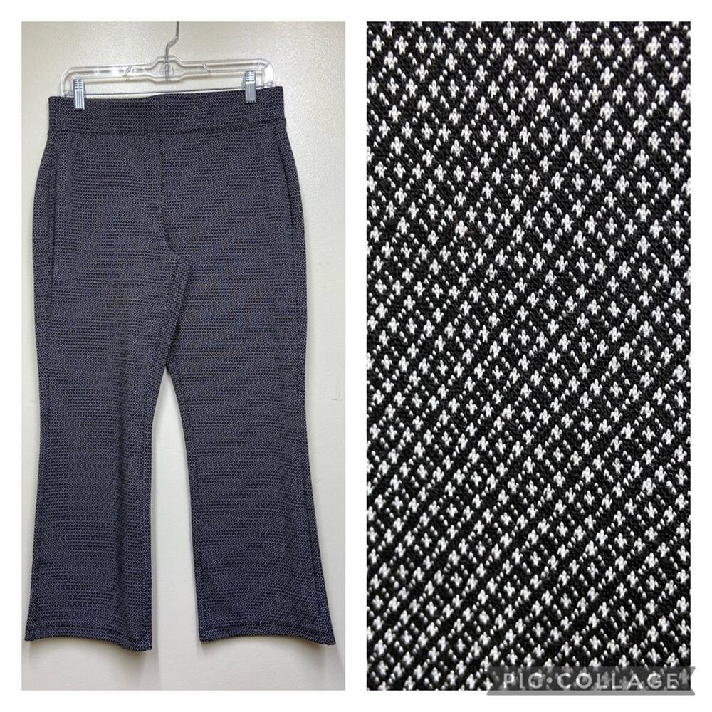 Liverpool Los Angeles Ponte Retro Diamond Print Black & White Bootcut Leggings